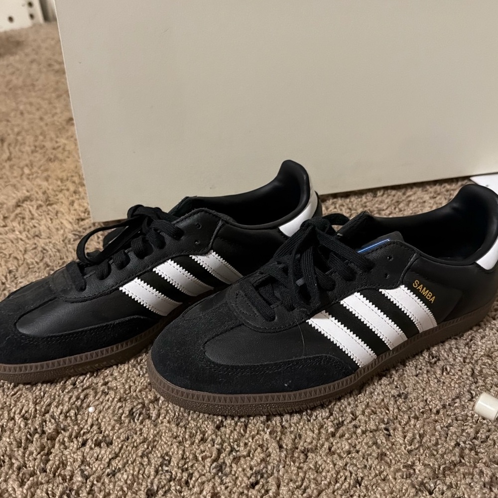 Adidas Samba Black White Athletic Shoes